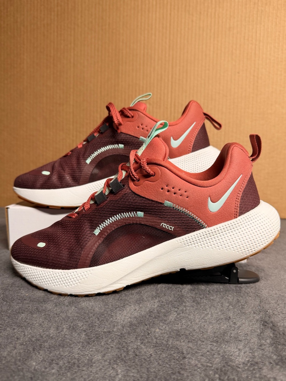 Nike Women's Running Shoes - Burgundy, Coral & Mint Accents - Picture 6 of 8